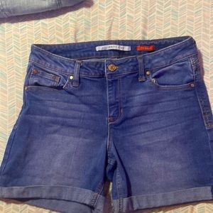 Blue jean shorts